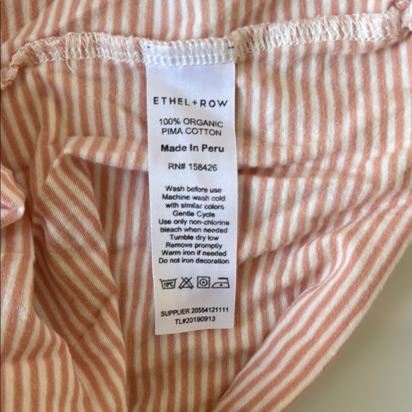 Ethel + Row Striped Pink baby girl Dress - size 3-6M - Picture 6 of 6